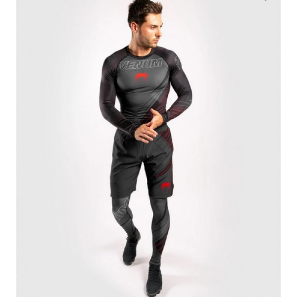 Рашгард Venum Contender 5.0 Rashguard Black Red