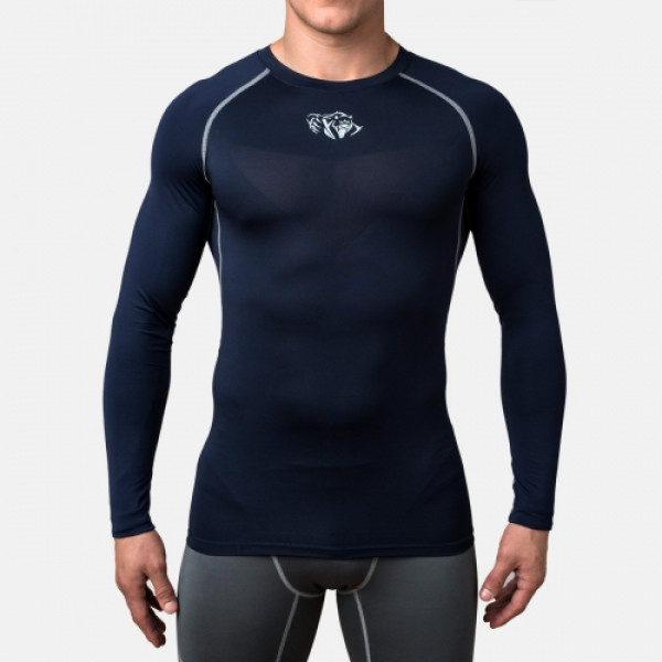 Компресійна футболка Peresvit Air Motion Navy Grey Long Sleeve