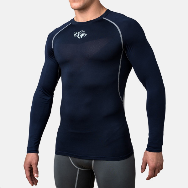 Компресійна футболка Peresvit Air Motion Navy Grey Long Sleeve