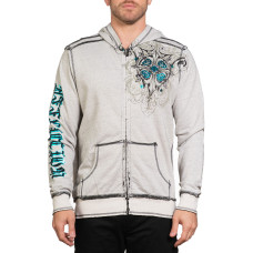 Худі Affliction Awakening Light Reversible Zip Hood Off White Black