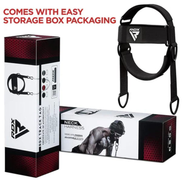 Тренажер для шиї RDX H2 Neck Harness For Weight Lifting & Strengthening Exercises Black