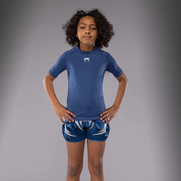 Дитячий рашгард Venum Contender Kids Rashguards Short Sleeves - Royal Blue