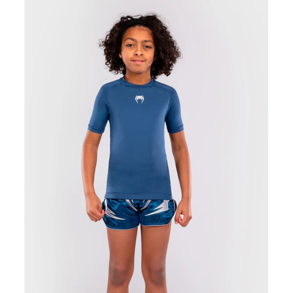 Дитячий рашгард Venum Contender Kids Rashguards Short Sleeves - Royal Blue
