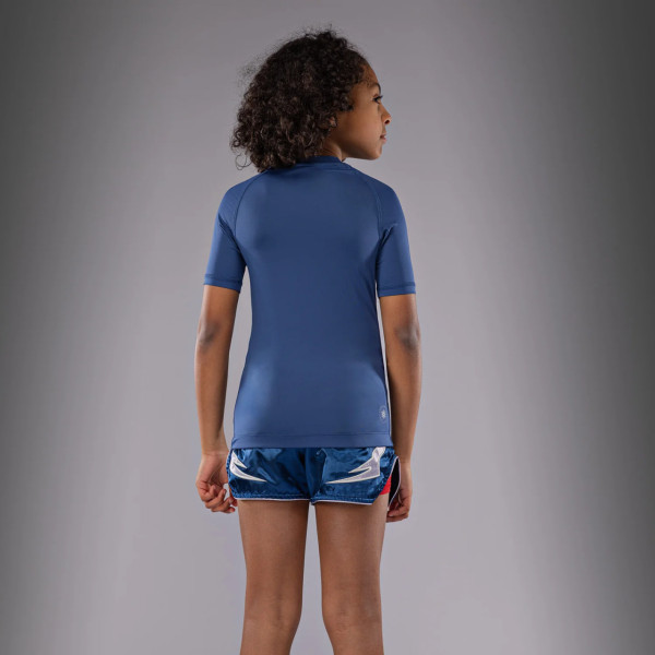 Дитячий рашгард Venum Contender Kids Rashguards Short Sleeves - Royal Blue