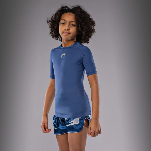 Дитячий рашгард Venum Contender Kids Rashguards Short Sleeves - Royal Blue