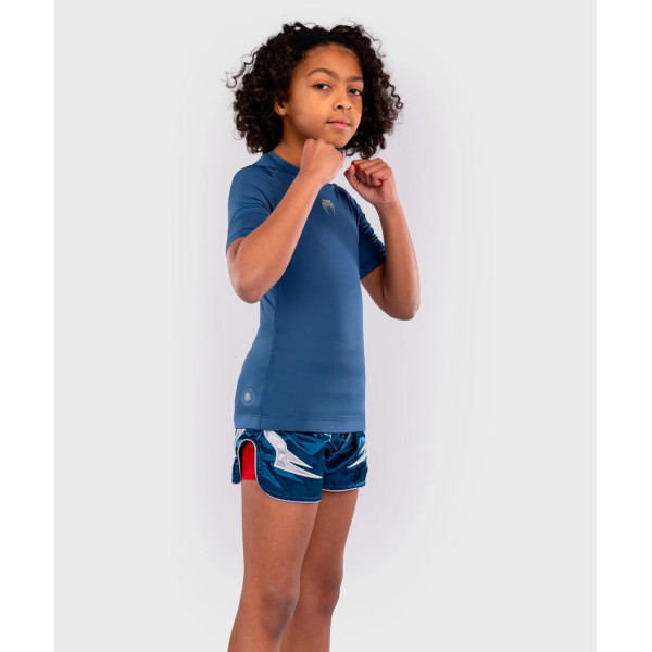 Дитячий рашгард Venum Contender Kids Rashguards Short Sleeves - Royal Blue