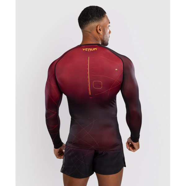 Рашгард Venum Tactical XT Men's Long Sleeve Rashguard - Black/Burgundy/Gold