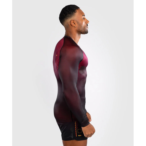 Рашгард Venum Tactical XT Men's Long Sleeve Rashguard - Black/Burgundy/Gold