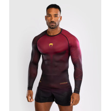 Рашгард Venum Tactical XT Men's Long Sleeve Rashguard - Black/Burgundy/Gold