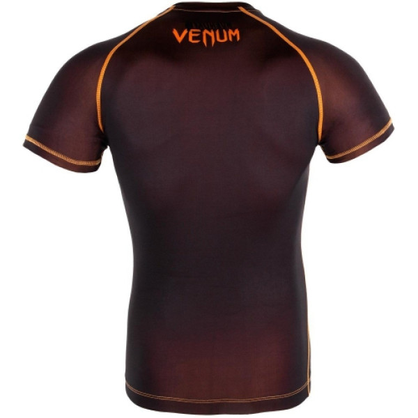 Компресійна футболка Venum Contender 3.0 Compression T-shirt Short Sleeves Black/Orange
