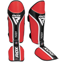 Захист гомілки RDX SHIN INSTEP AURA PLUS T-17 RedBlack