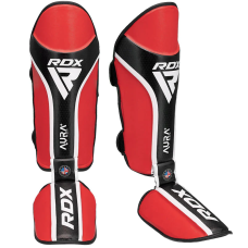 Захист гомілки RDX SHIN INSTEP AURA PLUS T-17 RedBlack