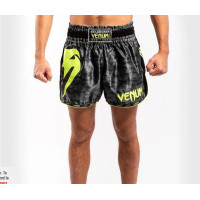 Шорти для тайського боксу Venum Giant Muay Thai Shorts Black Yellow