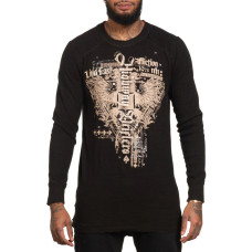 Лонгслів Affliction Highway Drifters LS Rev. Thermal Black Tobacco Brown