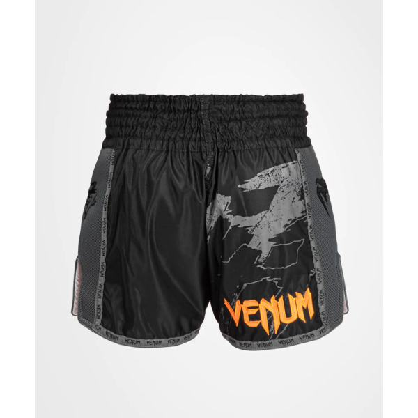 Шорти для тайського боксу Venum S47 Muay Thaï Short Black Orange