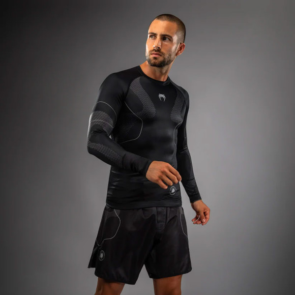 Рашгард Venum Nexus Long Sleeve Rashguard Black Silver