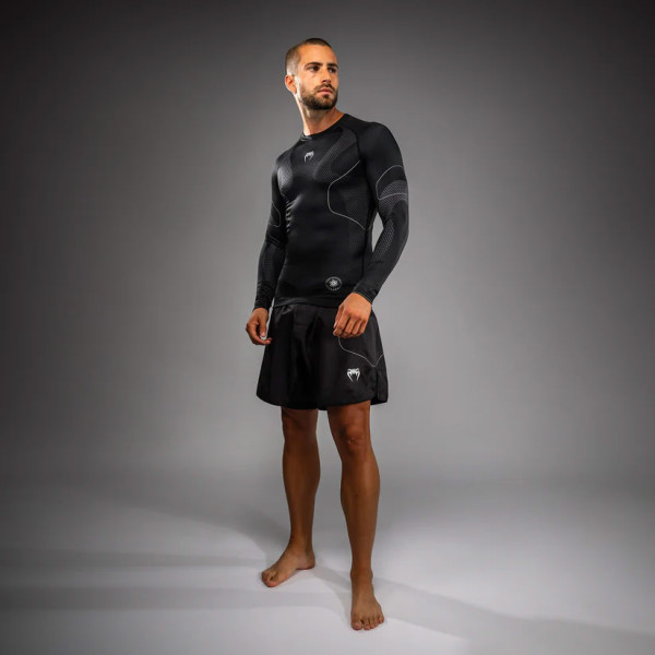 Рашгард Venum Nexus Long Sleeve Rashguard Black Silver