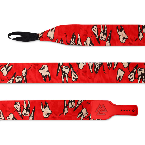 Боксерські бинти Peresvit Teeth Printed Handwraps Red