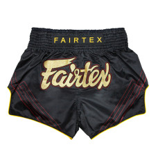 Тайські шорти Fairtex BS1925 Mr. X Black Red
