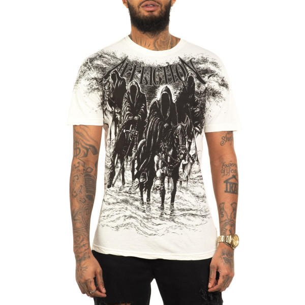 Футболка Affliction Black Night Tee Vintage White