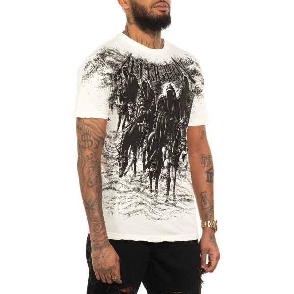 Футболка Affliction Black Night Tee Vintage White