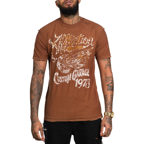 Двустороння футболка Affliction Bad Omen A26013 Shortsleeve Rev Tee
