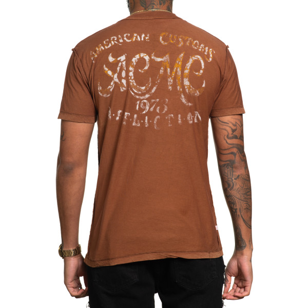 Двустороння футболка Affliction Bad Omen A26013 Shortsleeve Rev Tee
