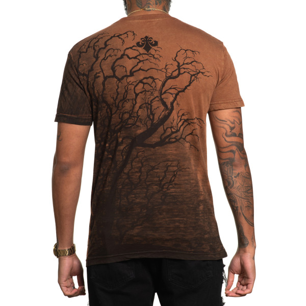 Двустороння футболка Affliction Bad Omen A26013 Shortsleeve Rev Tee