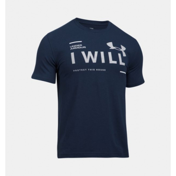 Футболка Under Armour I Will T-Shirt Charged Cotton Navy