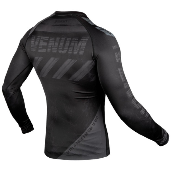 Компресійна футболка Venum AMRAP Compression T-shirt Long Sleeves Black Grey