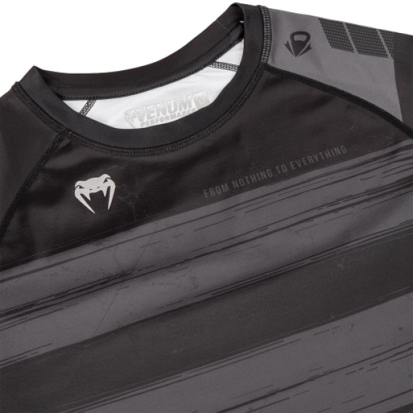 Компресійна футболка Venum AMRAP Compression T-shirt Long Sleeves Black Grey