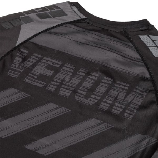 Компресійна футболка Venum AMRAP Compression T-shirt Long Sleeves Black Grey