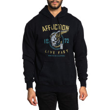 Худі Affliction Whiskey Smash Hood A24547 Black Lava Wash
