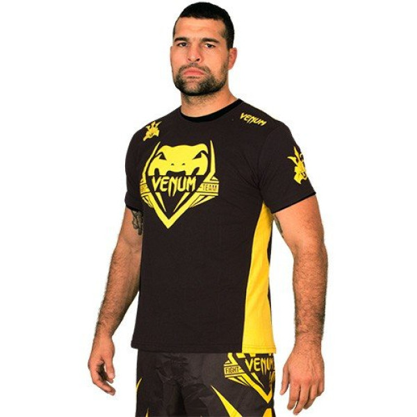 Футболка Venum Shogun Team Shockwave Black - Yellow