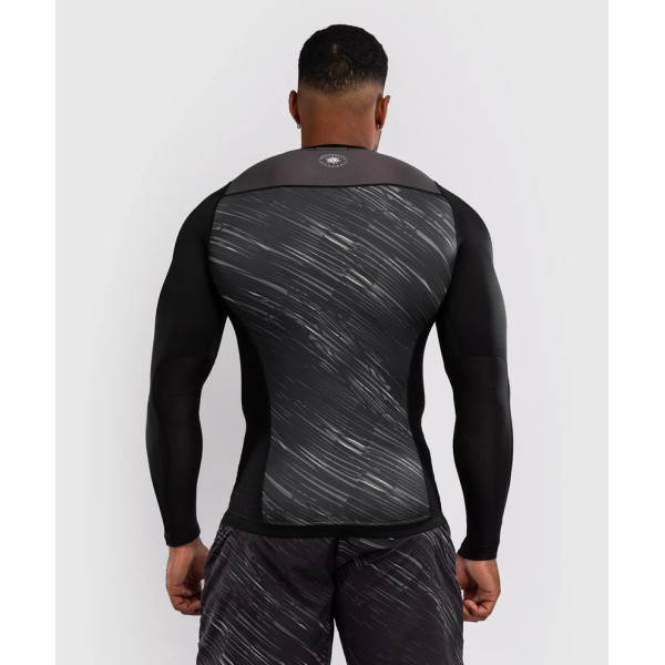 Рашгард Venum Rapid Long Sleeve Rashguard - Black/Storm Grey
