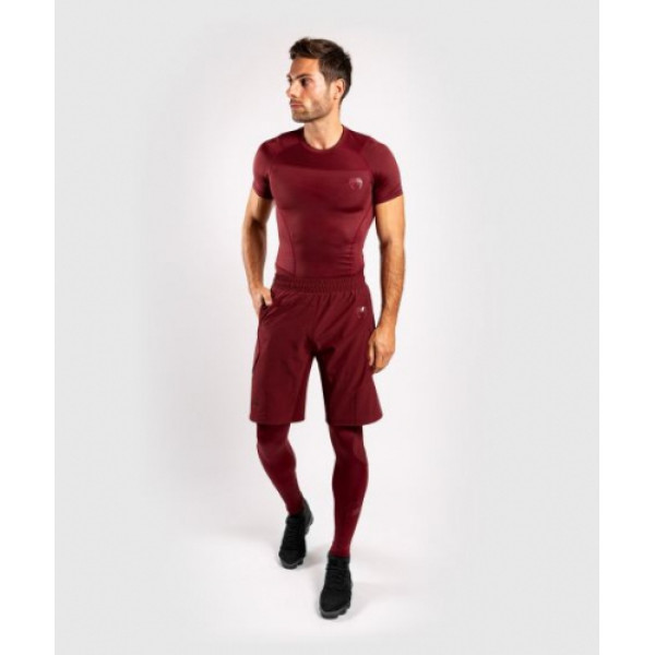 Рашгард з коротким рукавом Venum G-Fit Rashguard Short Sleeves Burgundy