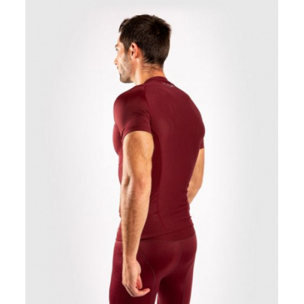 Рашгард з коротким рукавом Venum G-Fit Rashguard Short Sleeves Burgundy