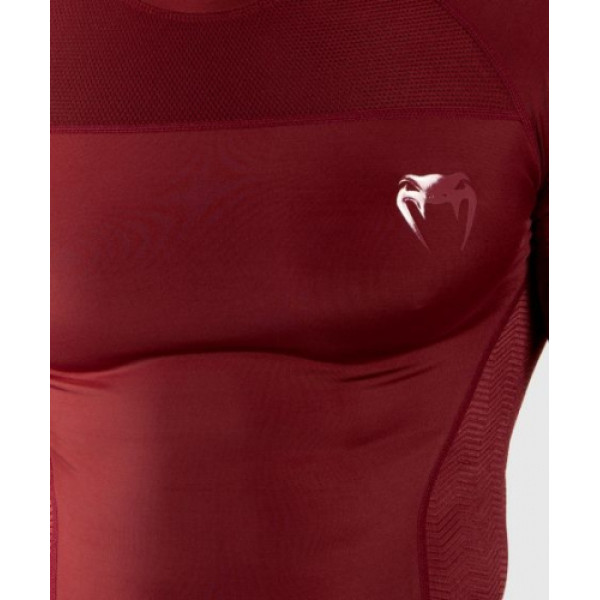 Рашгард з коротким рукавом Venum G-Fit Rashguard Short Sleeves Burgundy