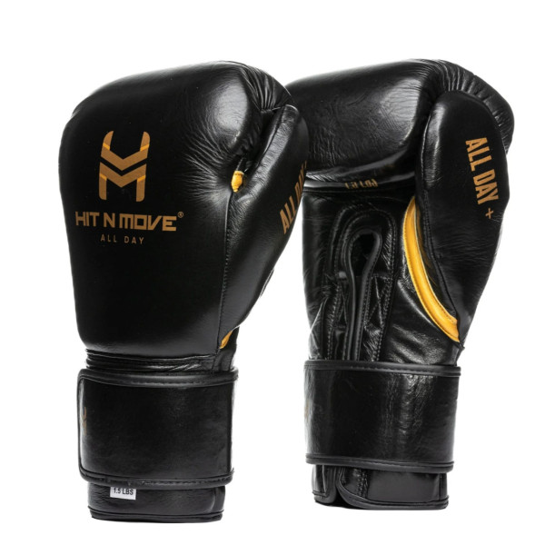 Боксерські рукавиці Hit N Move Conditioning Gloves (Hook and Loop) 1.5 lbs (24 oz) Black