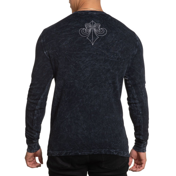 Лонгслів Affliction Angels Thermal Black Lava Wash