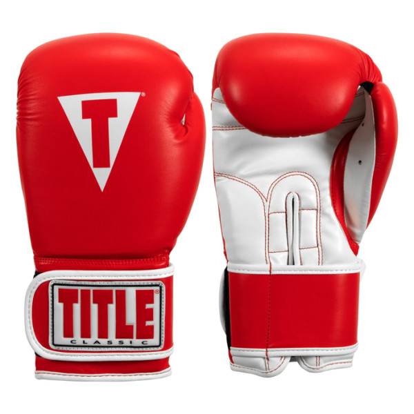 Боксерські рукавиці Title Classic Pro Style Training Gloves 3.0 Red White