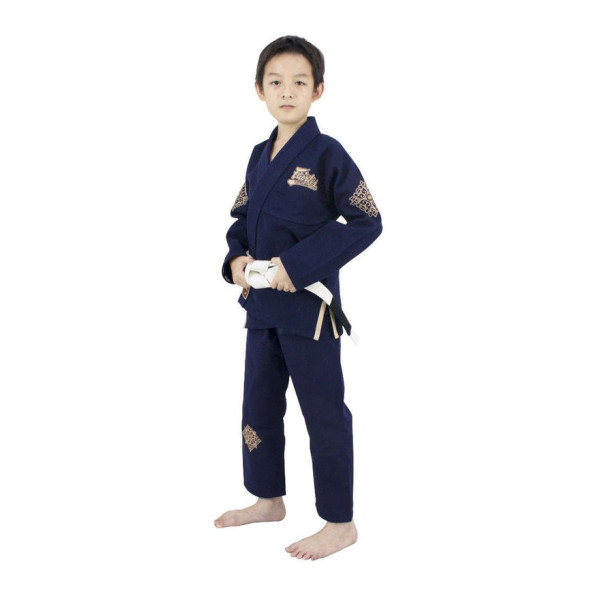 Дитяче кімоно Fairtex BJJ2 Kids Gi Matchanu Navy Blue