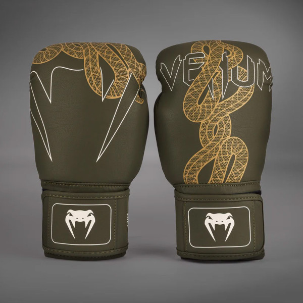 Боксерські рукавиці Venum Serpenti Boxing Gloves Khaki Bronze Ivory