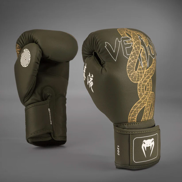 Боксерські рукавиці Venum Serpenti Boxing Gloves Khaki Bronze Ivory