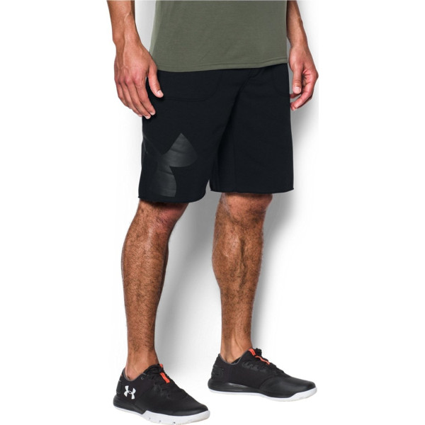 Шорти Under Armour Rival Fleece Exploded Logo Midnight Black