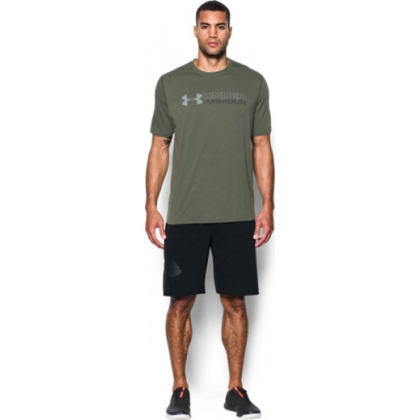 Шорти Under Armour Rival Fleece Exploded Logo Midnight Black