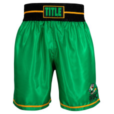 Шорти WBC by TITLE Boxing Professional Boxing Trunks Green Black