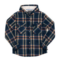 Сорочка Howitzer Allegiance Hooded Flannel Navy Orange
