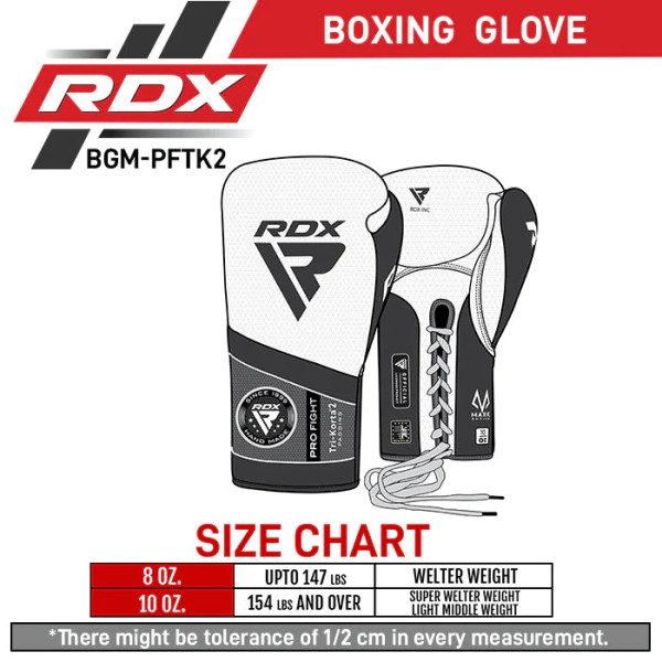 Боксерські бойові рукавиці RDX K2 Mark Pro Fight Boxing Gloves Silver