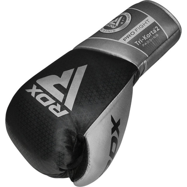 Боксерські бойові рукавиці RDX K2 Mark Pro Fight Boxing Gloves Silver